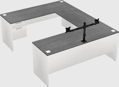 U-shaped desk