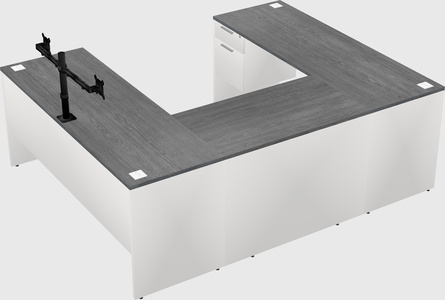 U-shaped desk