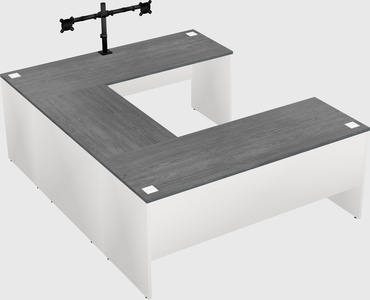 U-shaped desk