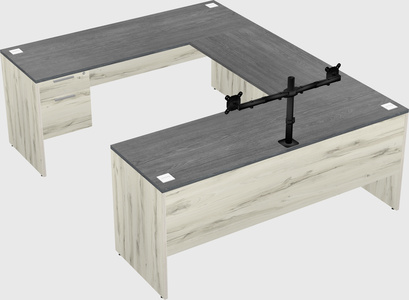 U-shaped desk