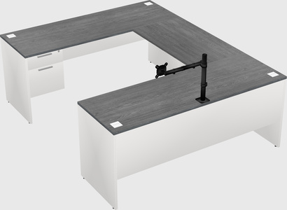 U-shaped desk