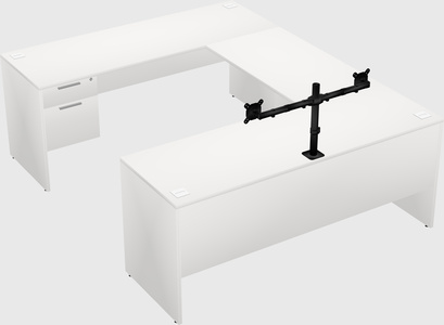 U-shaped desk