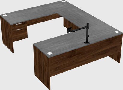 U-shaped desk