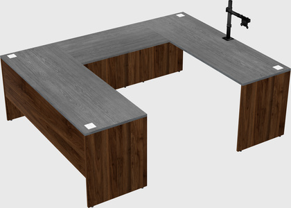U-shaped desk