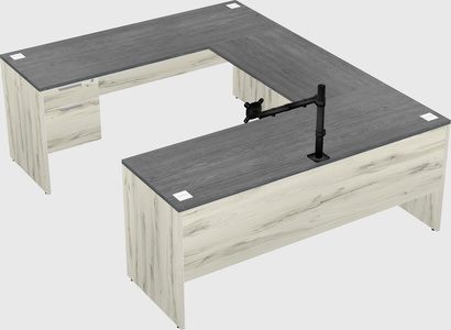 U-shaped desk