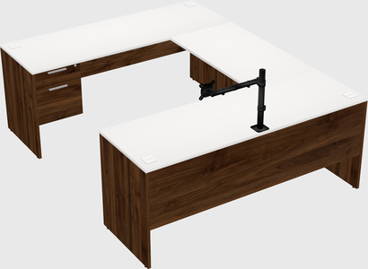 U-shaped desk