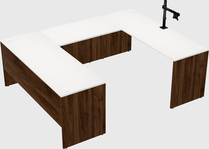 U-shaped desk
