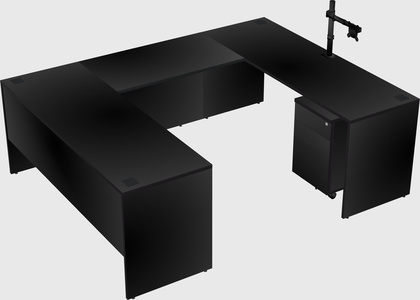 U-shaped desk