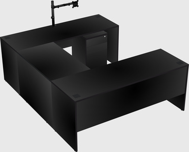U-shaped desk