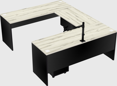 U-shaped desk
