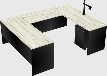 U-shaped desk