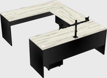 U-shaped desk