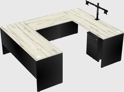 U-shaped desk