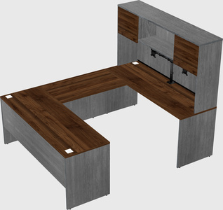 U-shaped desk