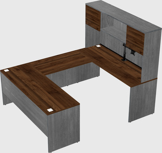 U-shaped desk