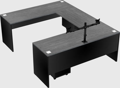 U-shaped desk