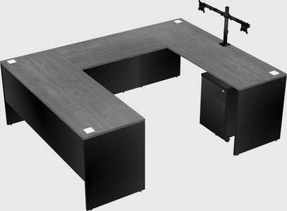 U-shaped desk