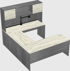 U-shaped desk