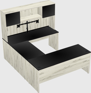 U-shaped desk