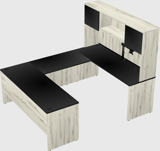 U-shaped desk