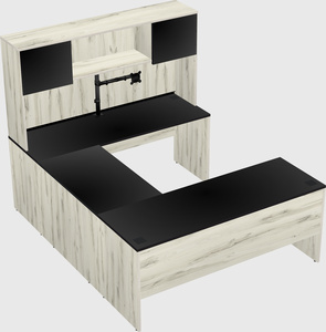 U-shaped desk