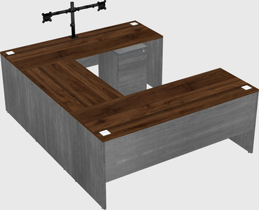 U-shaped desk