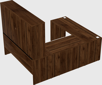 U-shaped desk