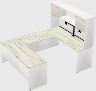 U-shaped desk