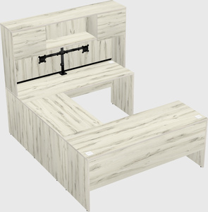 U-shaped desk