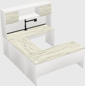 U-shaped desk