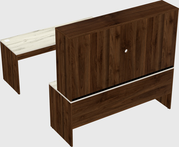 U-shaped desk