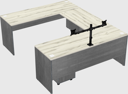U-shaped desk