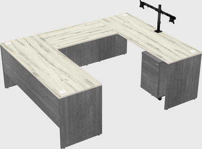 U-shaped desk