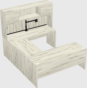 U-shaped desk