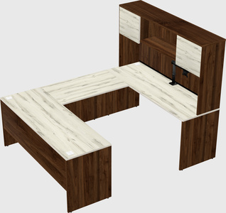 U-shaped desk