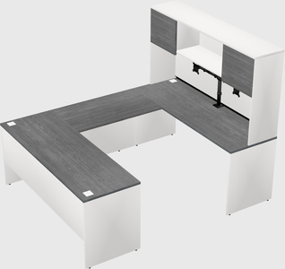 U-shaped desk