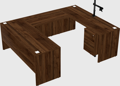 U-shaped desk