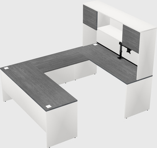 U-shaped desk