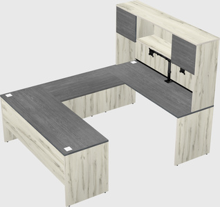 U-shaped desk