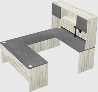 U-shaped desk