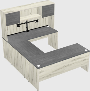 U-shaped desk