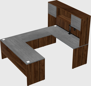 U-shaped desk