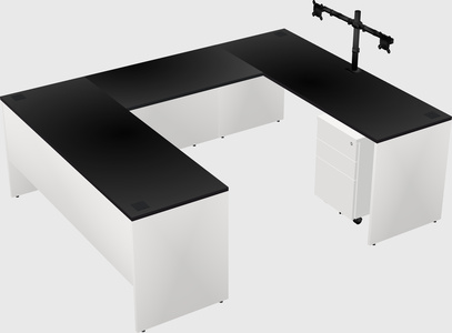 U-shaped desk