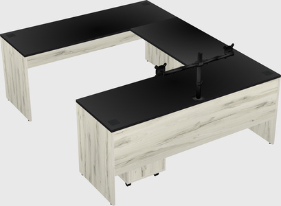 U-shaped desk