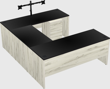 U-shaped desk