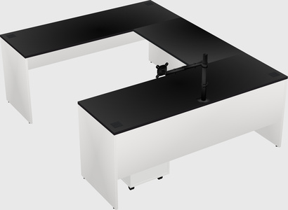 U-shaped desk