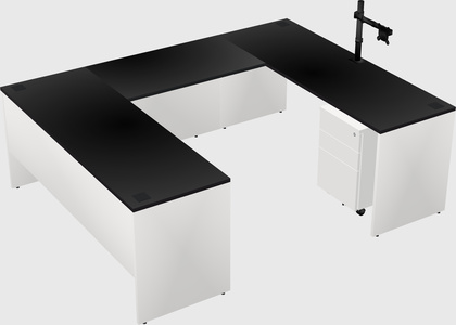 U-shaped desk