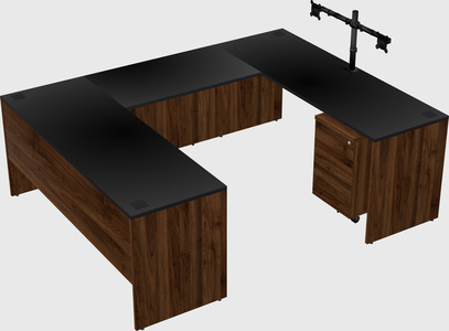 U-shaped desk