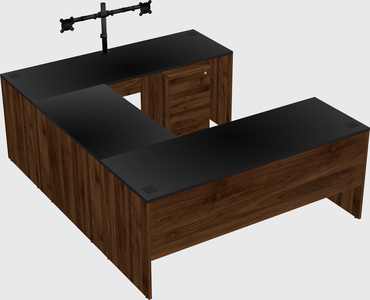 U-shaped desk