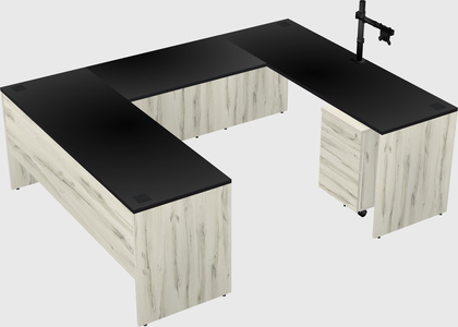 U-shaped desk